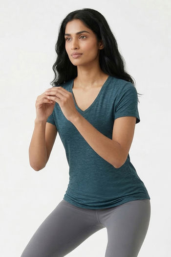 Zelocity Quick Dry Relaxed Top - Green Blue — image 4